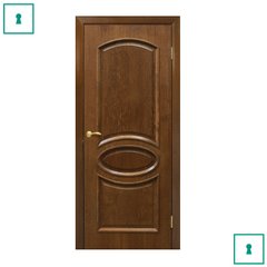 Двери межкомнатные Омис шпонированные, Лаура, Орех, ПГ, 600 мм