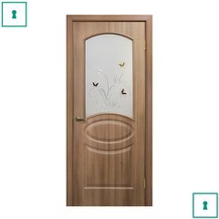 Двери межкомнатные Омис ПВХ, Лика, Дуб золотой, СС+КР, 600 мм