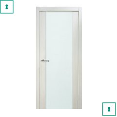Дверь межкомнатная ОМИС CORTEX, GLOSS, ПО, 600 мм, дуб Bianco