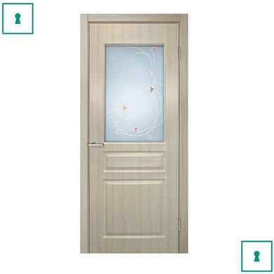 Двери межкомнатные Омис ПВХ, Барселона, Беленый дуб, СС+КР, 600 мм