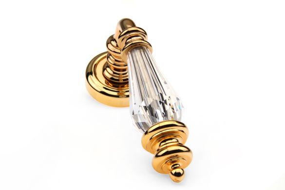 Дверная ручка Fadex Siena V O01 золото 24к/кристалл Swarovski