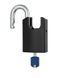 Замок висячий TOKOZ GAMA_60 CS PRO T04 3KEY BLUE Sleeve_3BT NR_shackle 24мм 12мм BLISTER чорний корпус, Навесной замок