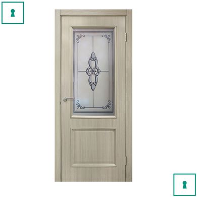 Двери межкомнатные Омис ПВХ, Версаль, Беленый дуб, СС+ФП, 600 мм