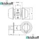 Дверной замок MUL-t-LOCK DEAD BOLT HERCULAR UNIV BS60/70мм INTERACTIVE+ полированная латунь