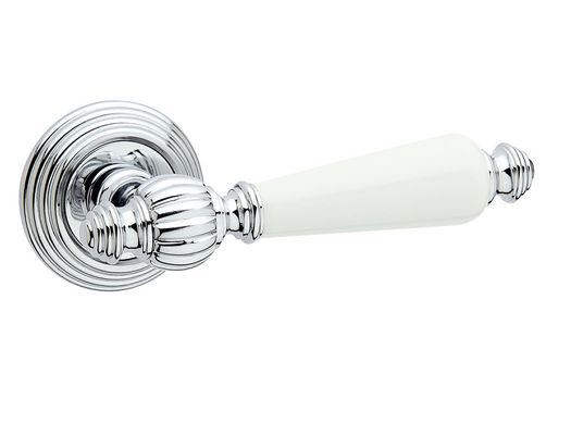 Дверна ручка Fimet 106P Michelle F04 хром/білий фарфор