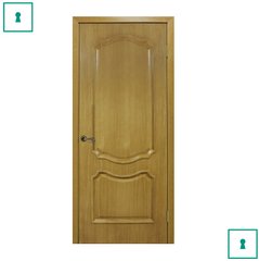Двері міжкімнатні Оміс шпоновані, Кармен, Дуб натуральний тонований, ПГ, 600 мм