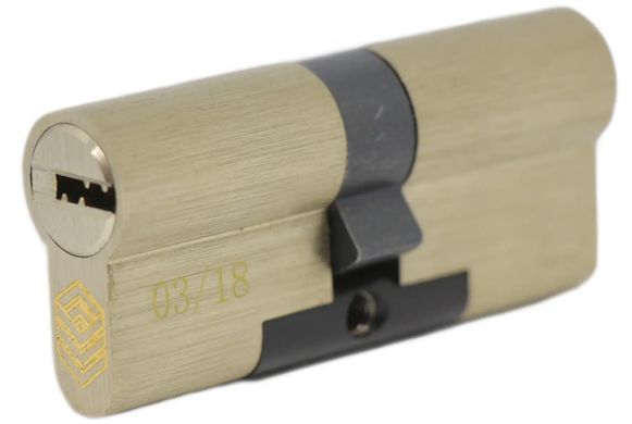 Серцевина замка Hard Lock K-Серия 60мм 30*30 5 ключей никель сатин