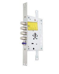 Замок врезной MUL-T-LOCK 3-WAY DIN CTFMB1032800A CR UNIV BS65мм 85мм L.O.G. w/o_SP, Хром, Хром