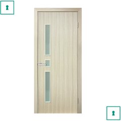 Двери межкомнатные Омис ПВХ, Комфорт, Беленый дуб, ПО, 600 мм