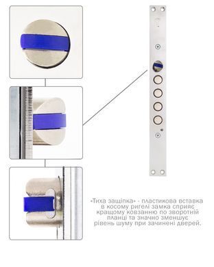 Замок врезной MUL-T-LOCK 3-WAY DIN CTFMB1032800A CR UNIV BS65мм 85мм L.O.G. w/o_SP, Хром, Хром