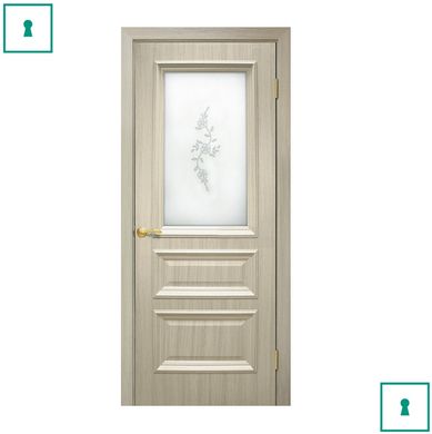 Двери межкомнатные Омис ПВХ, Сан Марко 1.2, Беленый дуб, СС+ФП, 600 мм