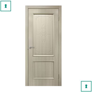 Двері міжкімнатні Оміс ПВХ, Версаль, Білений дуб, ПГ, 600 мм