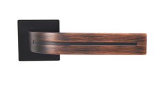 Дверна ручка SIBA Kometa E02-0-66-99 чорний/бронза венге