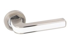 Дверная ручка SIBA Flamingo A63-0-22-10 матовый никель/белый