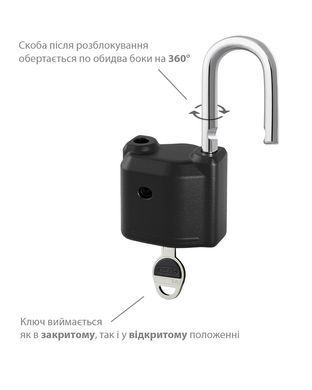 Замок висячий TOKOZ OMEGA_50 TE01 3KEY TKTECH NR_shackle 40,5мм 8мм BLISTER, Навесной замок