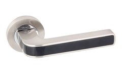 Дверна ручка SIBA Flamingo A63-0-22-66 матовий нікель/чорний