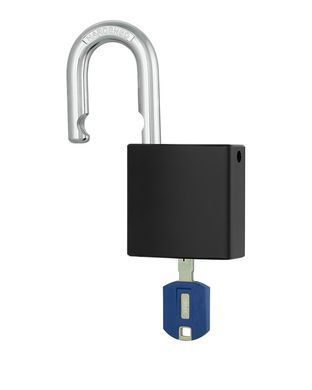 Замок навесной TOKOZ GAMA 50 OS PRO T04 3KEY BLUE Sleeve 3BT NR shackle 22мм 10мм BLISTER черный корпус, Навесной замок