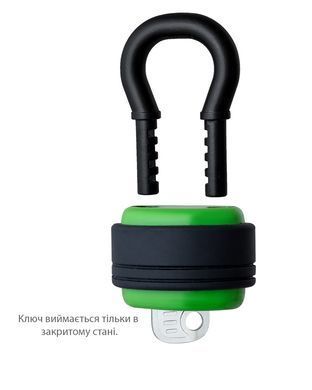 Замок навесной TOKOZ HERKULES 3KEY TK11 M R shackle 41мм 10,5мм зелёный, Навесной замок