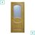 Двери межкомнатные Омис шпонированные, Лаура, Дуб натуральный тонированный, СС+КР, 600 мм