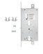 Замок врізний MUL-T-LOCK 3-WAY DIN+DIN B-LOCK M CR UNIV BS63мм 85мм w/o_SP, Хром, Хром