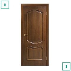 Двери межкомнатные Омис шпонированные, Кармен, Орех, ПГ, 600 мм