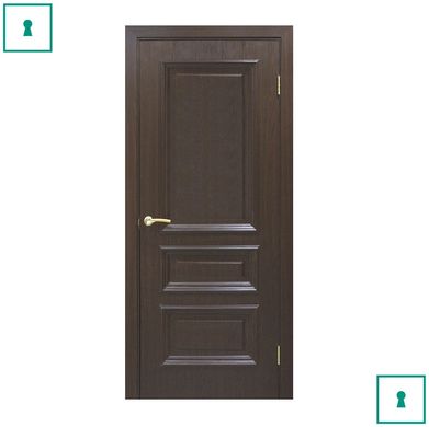 Двери межкомнатные Омис ПВХ, Сан Марко 1.2, Каштан, ПГ, 600 мм