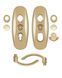Фурнитура защитная MUL-T-LOCK PLATINUM SH300 mov-mov DIN PLATE 85/90мм Латунь полированная 50-55мм 3клас Platinum GOLD Комплект, Латунь, Латунь