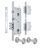 Замок врезной MUL-T-LOCK 3-WAY DIN+DIN 415G CR UNIV SATIN_NICKEL BS63мм 2_protectors SP, Хром, Хром