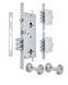 Замок врезной MUL-T-LOCK 3-WAY DIN+DIN 415G CR UNIV SATIN_NICKEL BS63мм 2_protectors SP, Хром, Хром