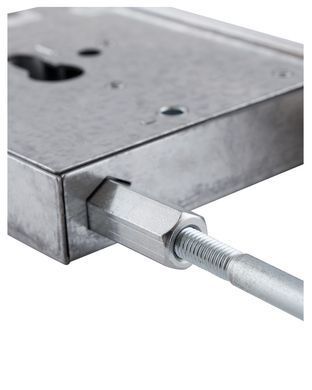 Замок врізний MUL-T-LOCK 3-WAY DIN+DIN 415G CR UNIV BRUSHED_NICKEL BS63мм 2_protectors SP, Никель матовый, Нікель матовий
