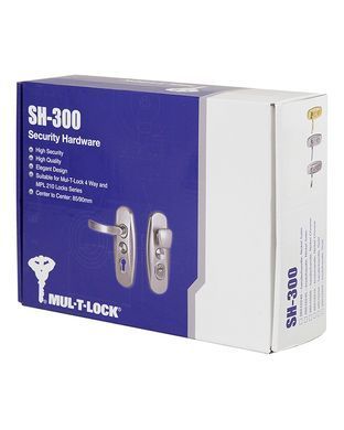 Фурнітура захисна MUL-T-LOCK PLATINUM SH300 mov-mov DIN PLATE 85/90мм Хром полірований 50-55мм 3клас Platinum NICKEL CHROME Комплект, Хром, Хром