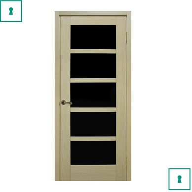 Двері міжкімнатні Оміс шпоновані, Відень, FL дуб білений, НС, 600 мм