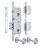 Замок врізний MUL-T-LOCK 3-WAY DIN+DIN 415G CR UNIV BRUSHED_NICKEL BS63мм 2_protectors SP, Никель матовый, Нікель матовий