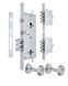 Замок врізний MUL-T-LOCK 3-WAY DIN+DIN 415G CR UNIV BRUSHED_NICKEL BS63мм 2_protectors SP, Никель матовый, Нікель матовий