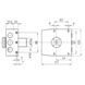 Дверной замок накладной MOTTURA 30401VS50C5 Backset 64мм, Хром, Хром
