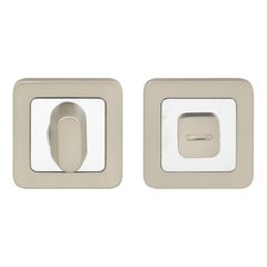 Санвузловий поворотник, WC накладка Rich Art R40 MSN/CP матовий нікель/хром