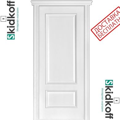 Дверь межкомнатная ТЕРМИНУС, Модель 52, ПГ, 600 мм, ясень белая эмаль