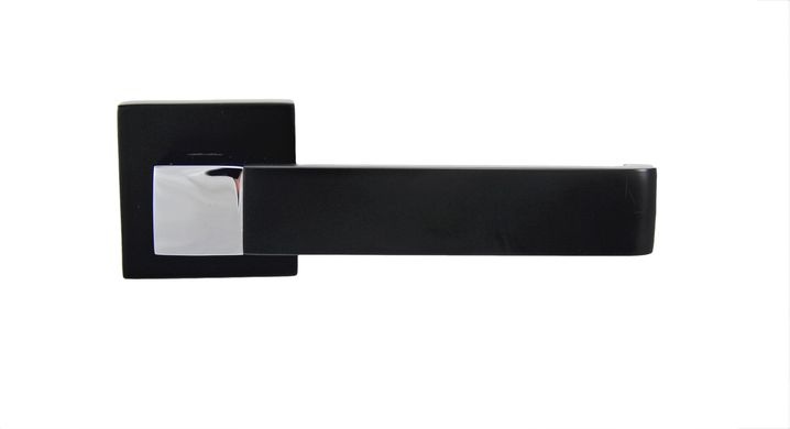 Дверна ручка SIBA Rondo E03-0-66-07 чорний/хром блискучий