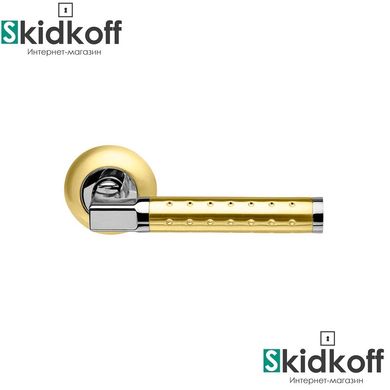 Дверная ручка Armadillo Eridan LD36-1SG/CP-1 матовое золото/хром, Латунь матовая, Латунь матовая