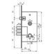 Дверной замок основной MOTTURA DP58171000 Backset 60мм, междуосевое 85мм, Хром, Хром