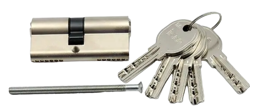 Серцевина замка ISEO R6 30-30 5ключів матовий хром