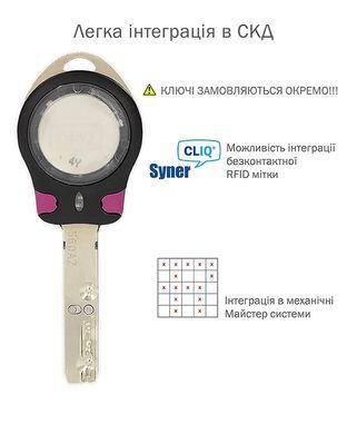 Замок врізний MUL-T-LOCK 1-WAY DEAD_BOLT HERCULAR UNIV SATIN_NICKEL BS60/70мм MT5+ CLIQ M/S GAMMA RIGHT wood_door SP, Никель матовый, Нікель матовий