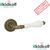 Дверная ручка RICH-ART R15H301 OС-2 античная бронза с молочной керамикой, Керамика, Керамика